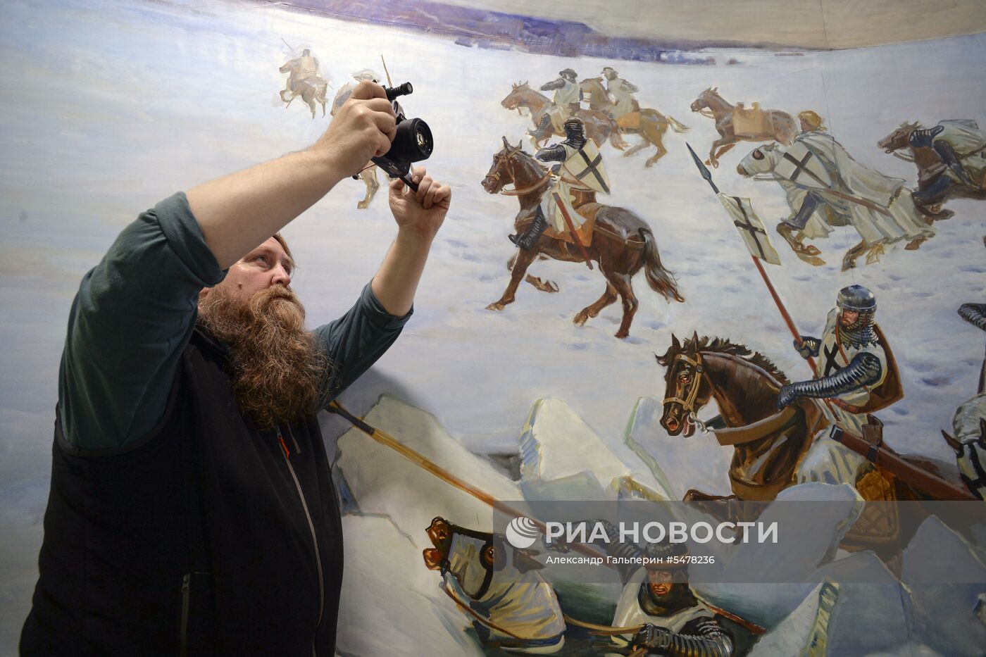 Открытие диорамы «Ледовое побоище» в Санкт-Петербурге