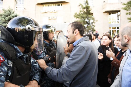 Акция протеста оппозиции в Ереване