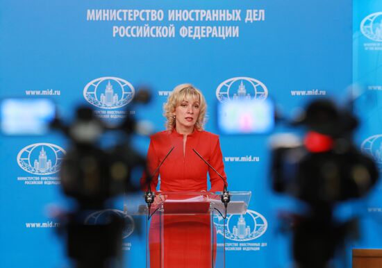 Брифинг официального представителя МИД РФ М. Захаровой