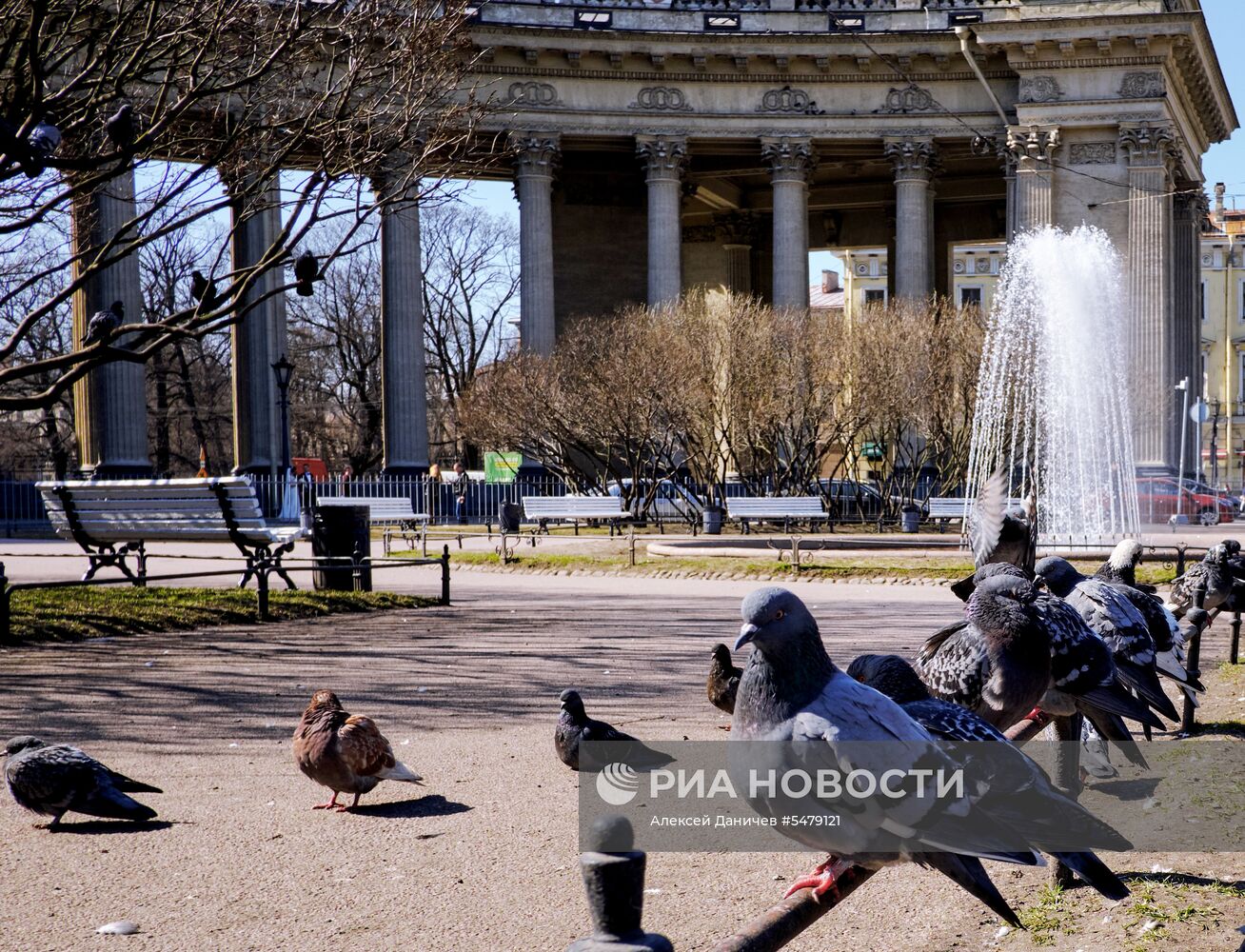 Открытие сезона фонтанов в Санкт-Петербурге