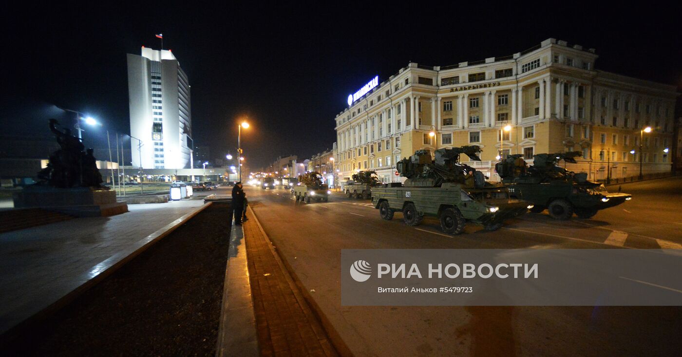 Репетиция парада Победы во Владивостоке