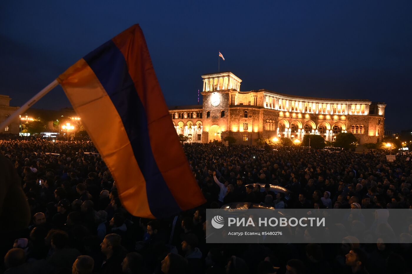 Акция протеста оппозиции в Ереване