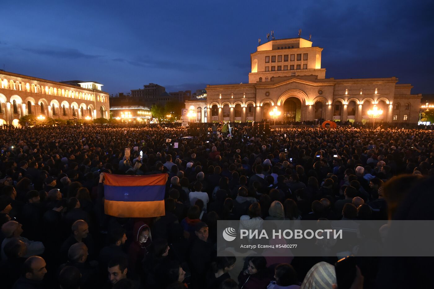 Акция протеста оппозиции в Ереване