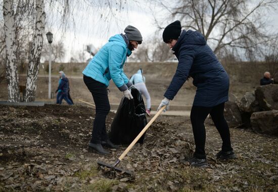 Общегородской субботник в Новосибирске