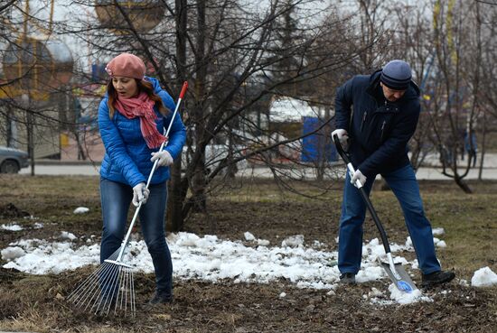 Общегородской субботник в Новосибирске