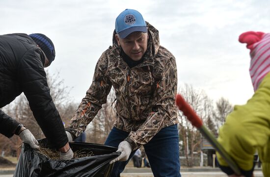 Общегородской субботник в Новосибирске