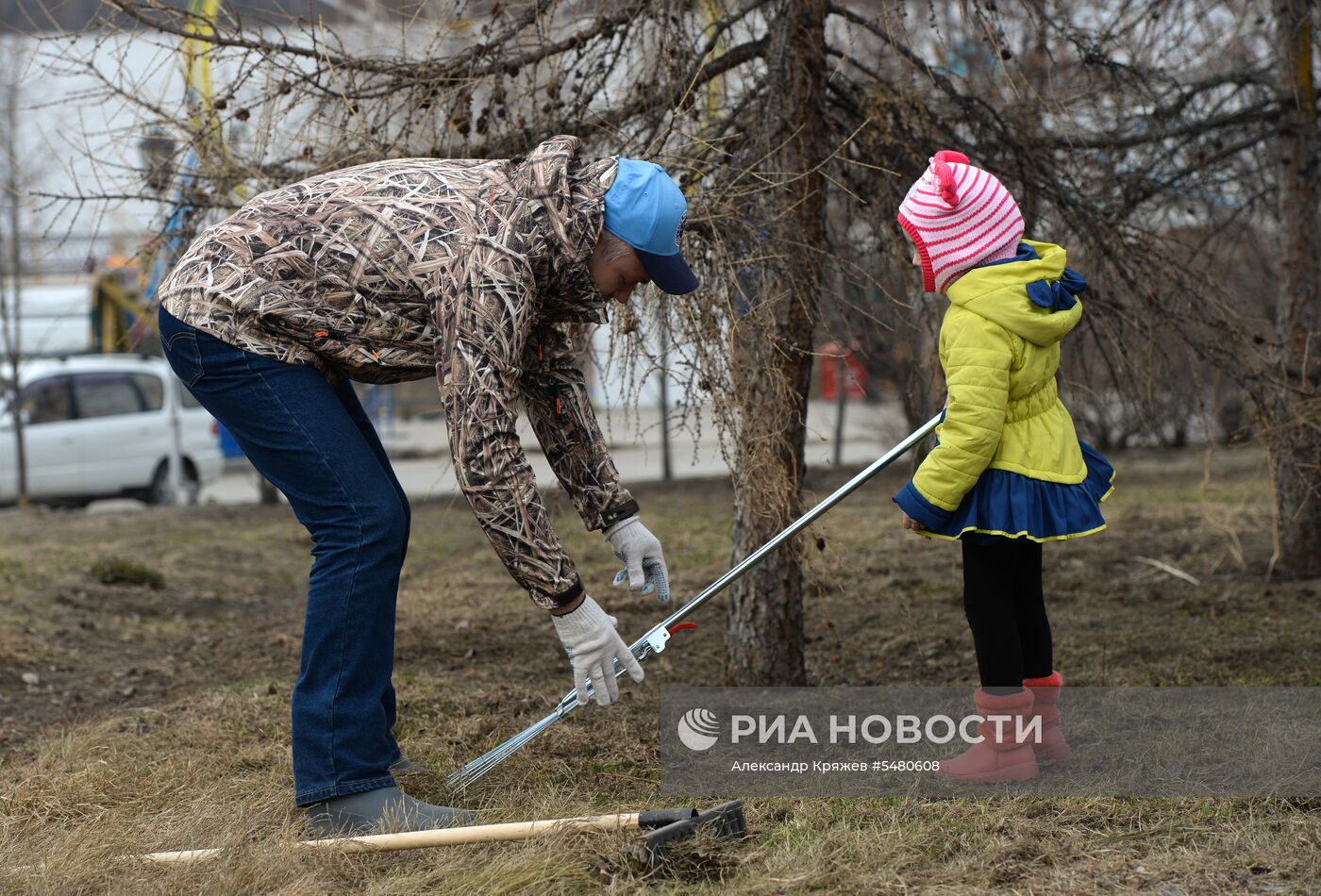 Общегородской субботник в Новосибирске