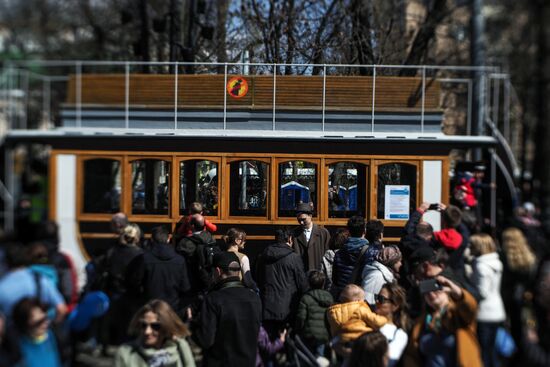 Парад трамваев в Москве