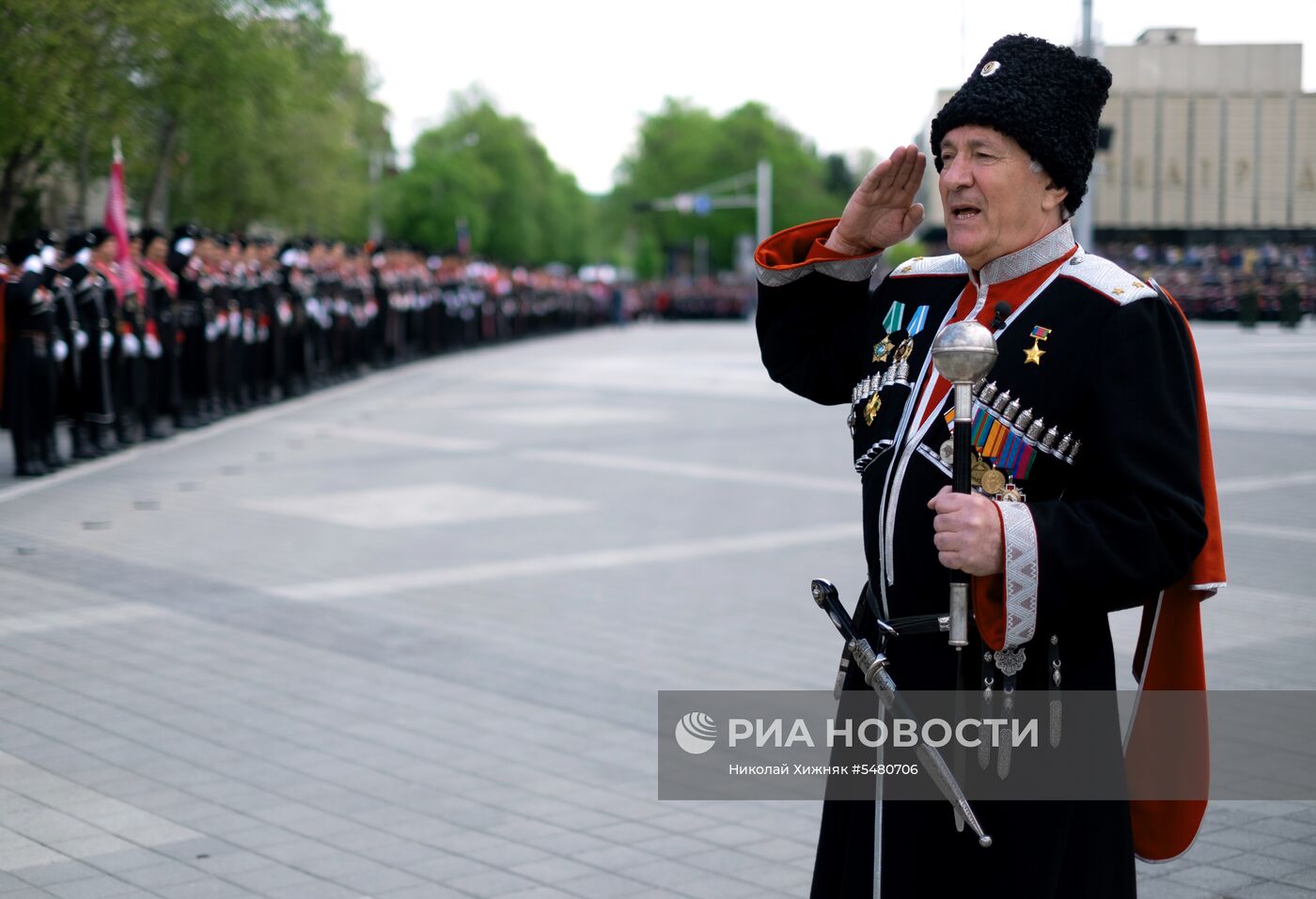 Парад Кубанского казачьего войска