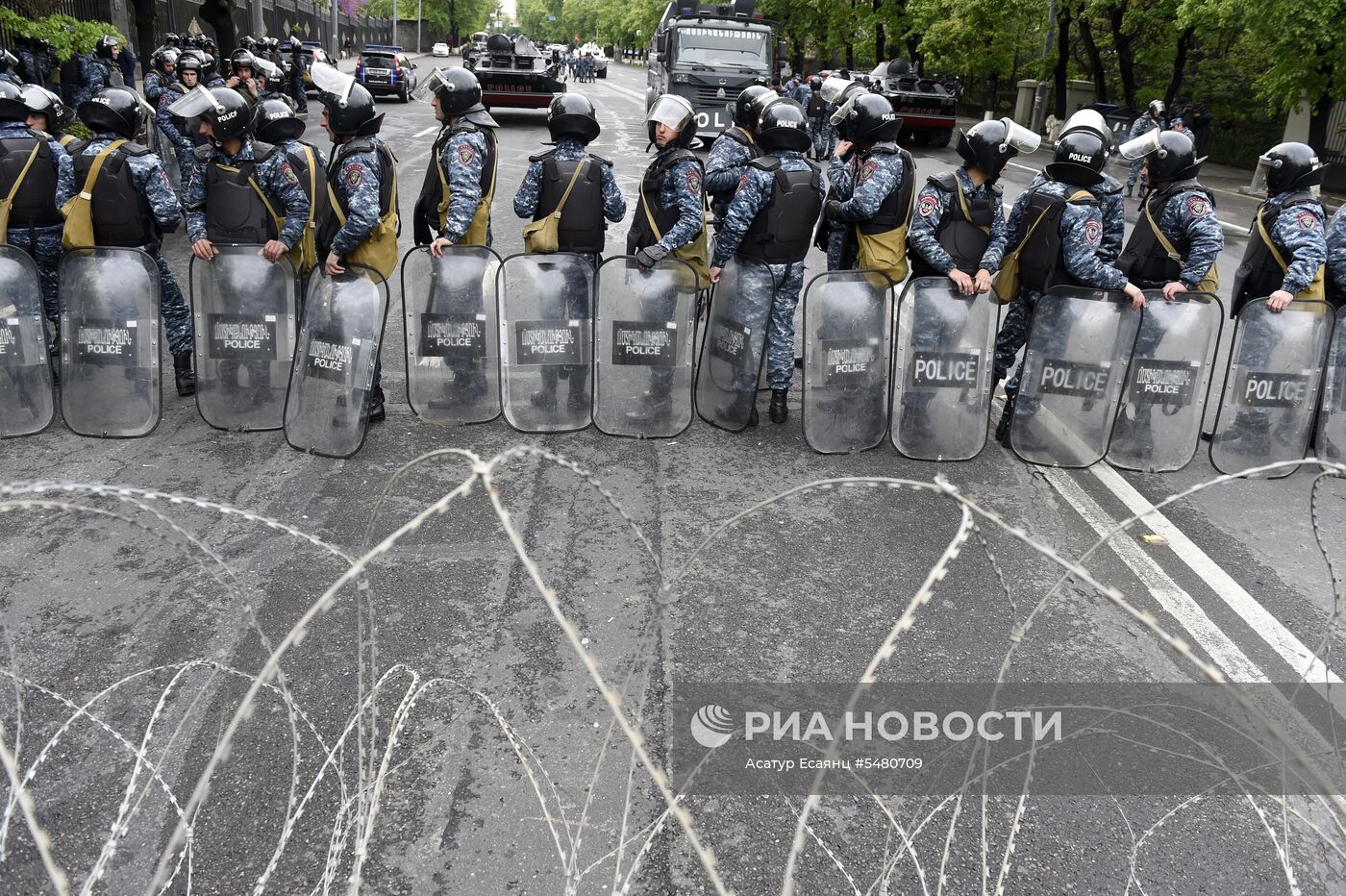 Акция протеста оппозиции в Ереване