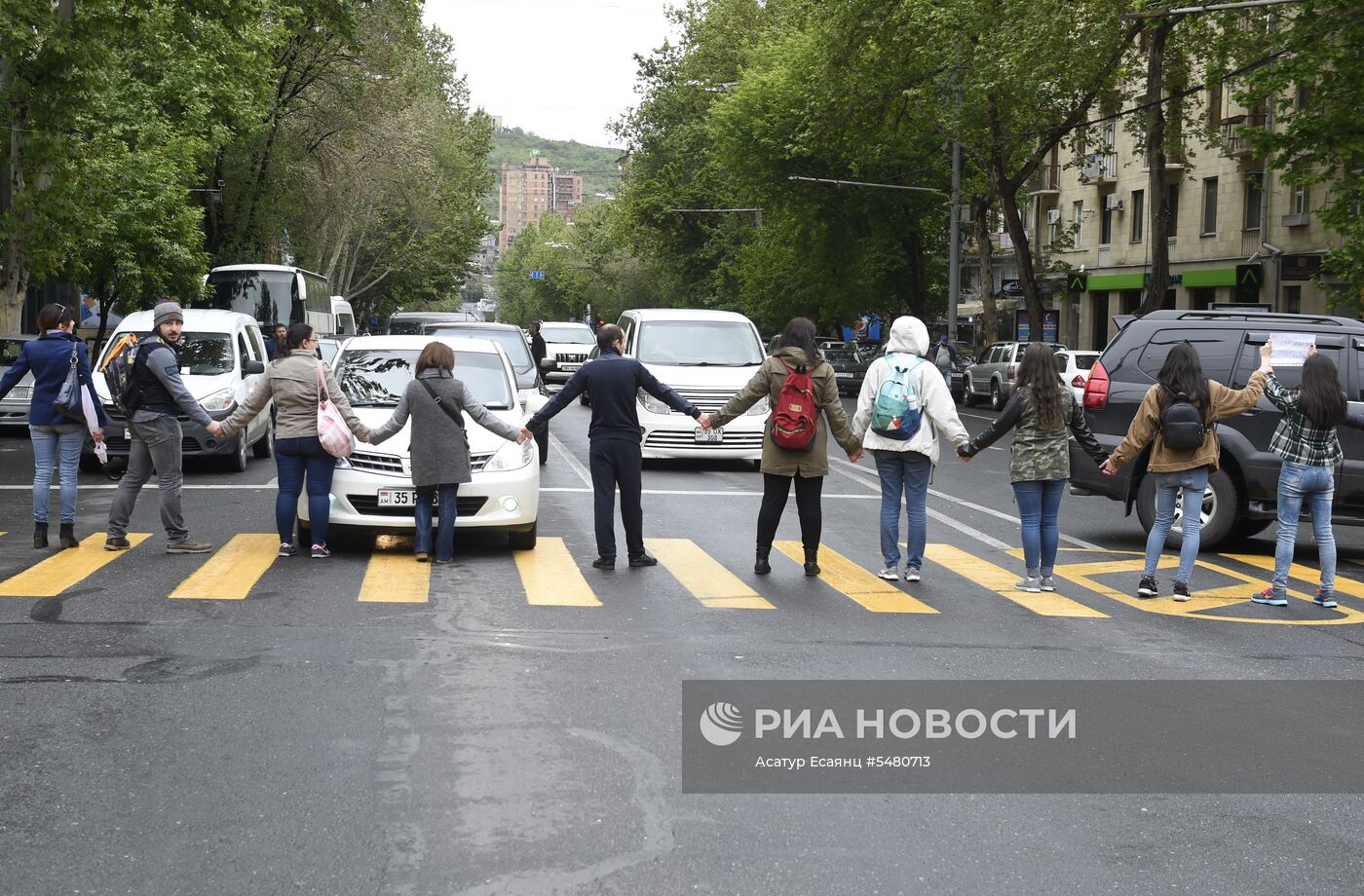 Акция протеста оппозиции в Ереване