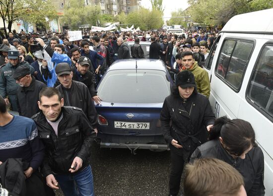 Акция протеста оппозиции в Ереване