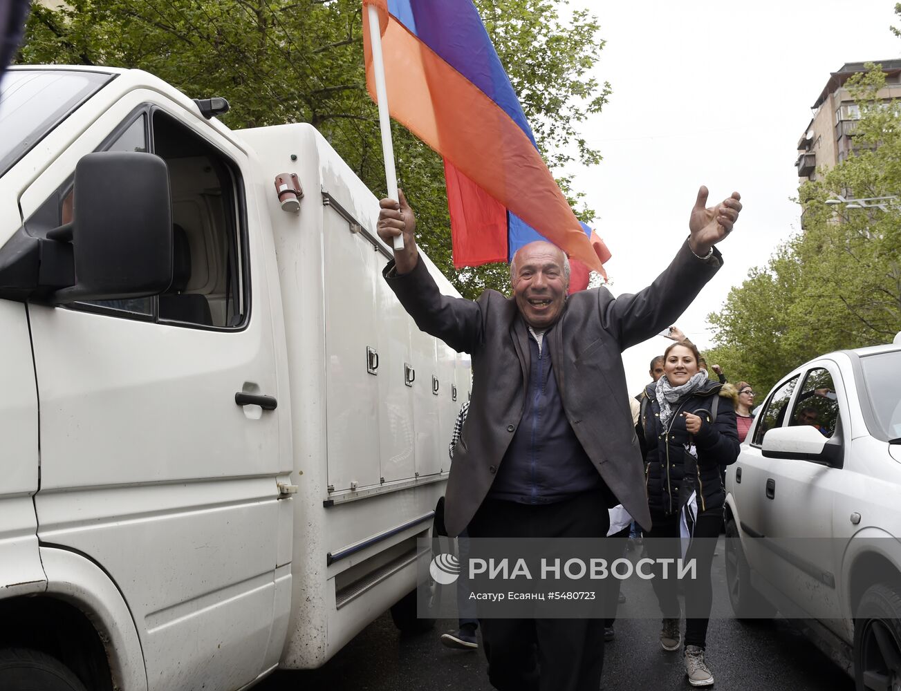 Акция протеста оппозиции в Ереване