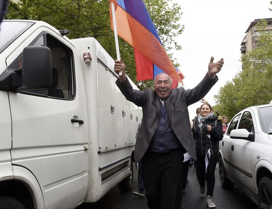 Акция протеста оппозиции в Ереване