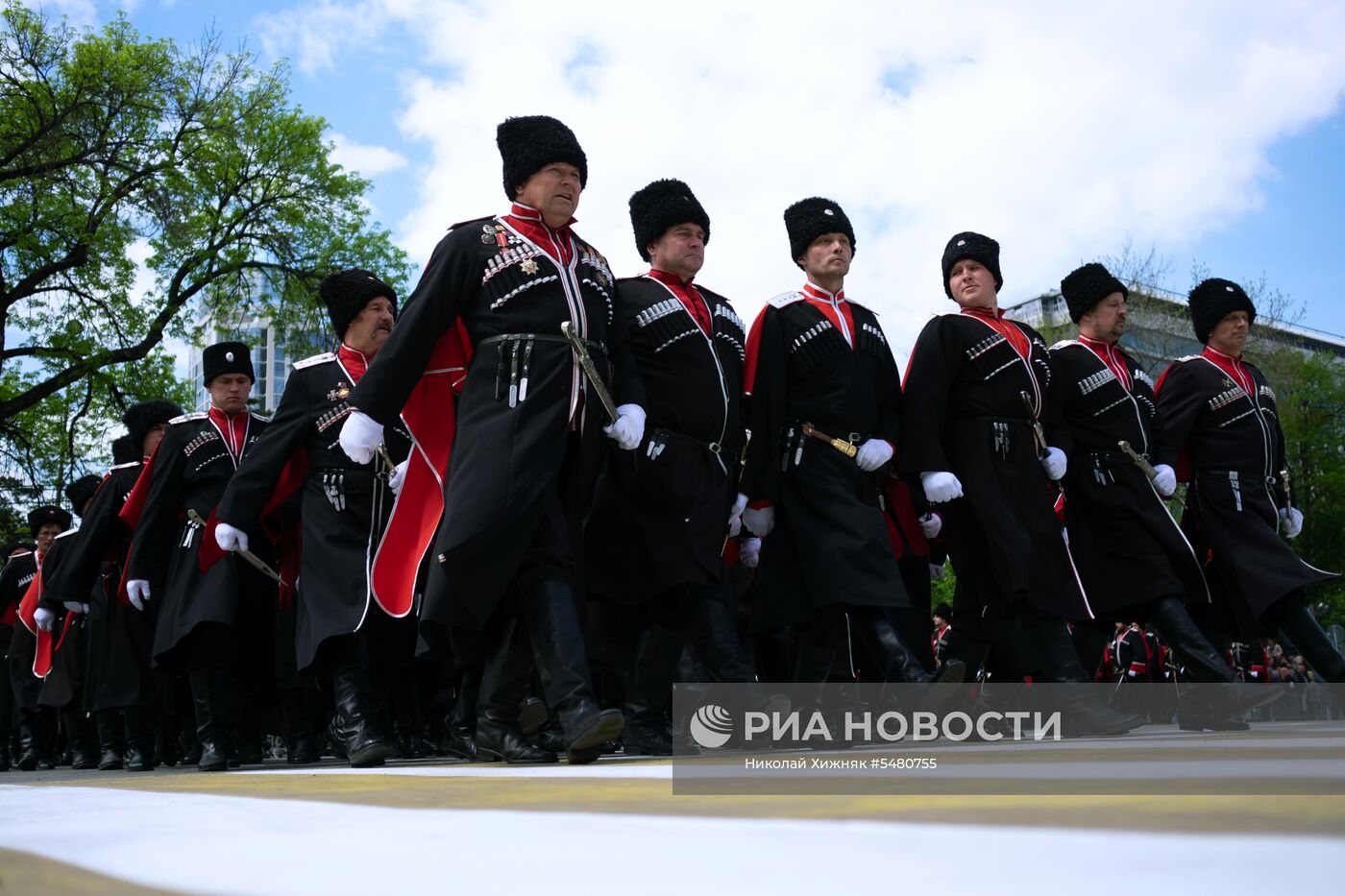 Парад Кубанского казачьего войска