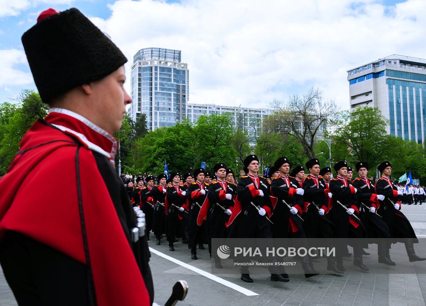 Парад Кубанского казачьего войска