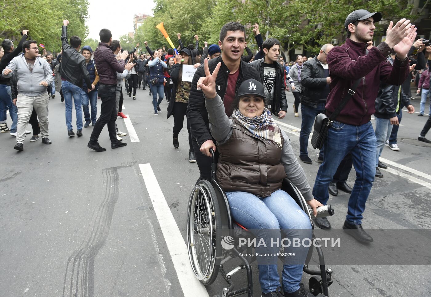 Акция протеста оппозиции в Ереване