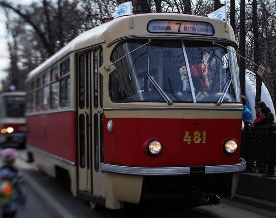 Парад трамваев в Москве