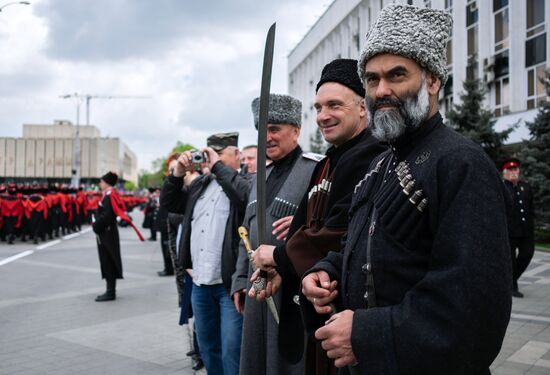 Парад Кубанского казачьего войска