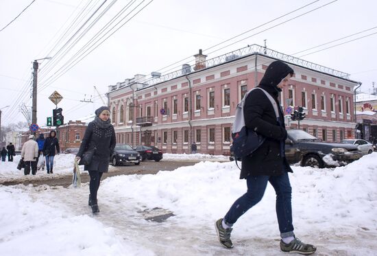 Снегопад в Кирове