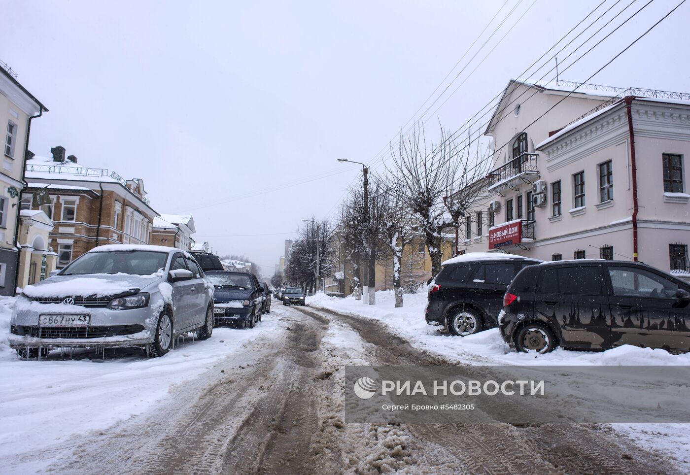 Снегопад в Кирове