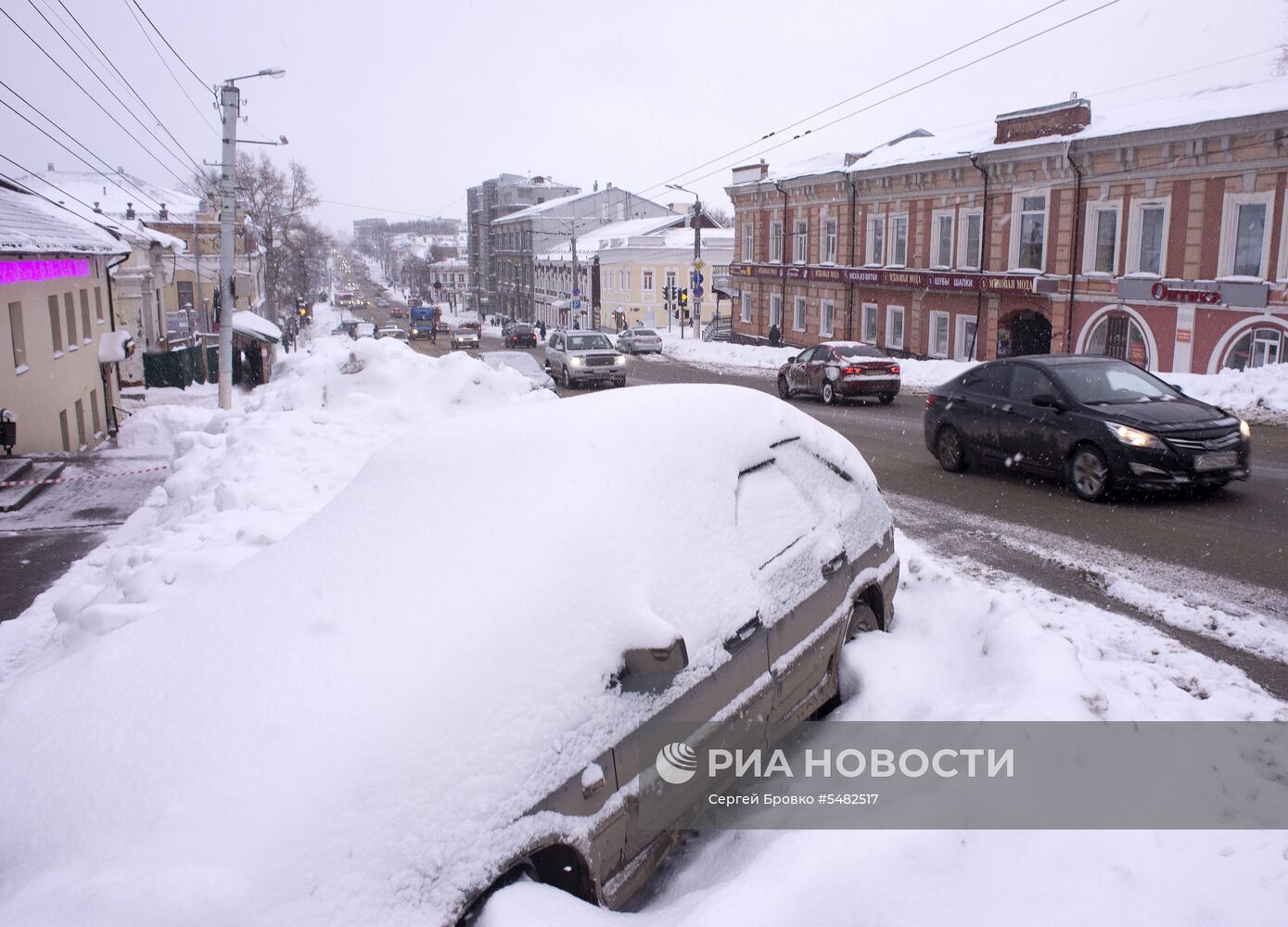 Снегопад в Кирове