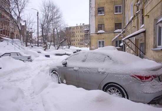 Снегопад в Кирове