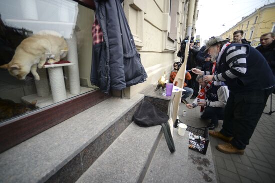 Художественный марафон "Моя любовь - футбол и кот!" в Санкт-Петербурге