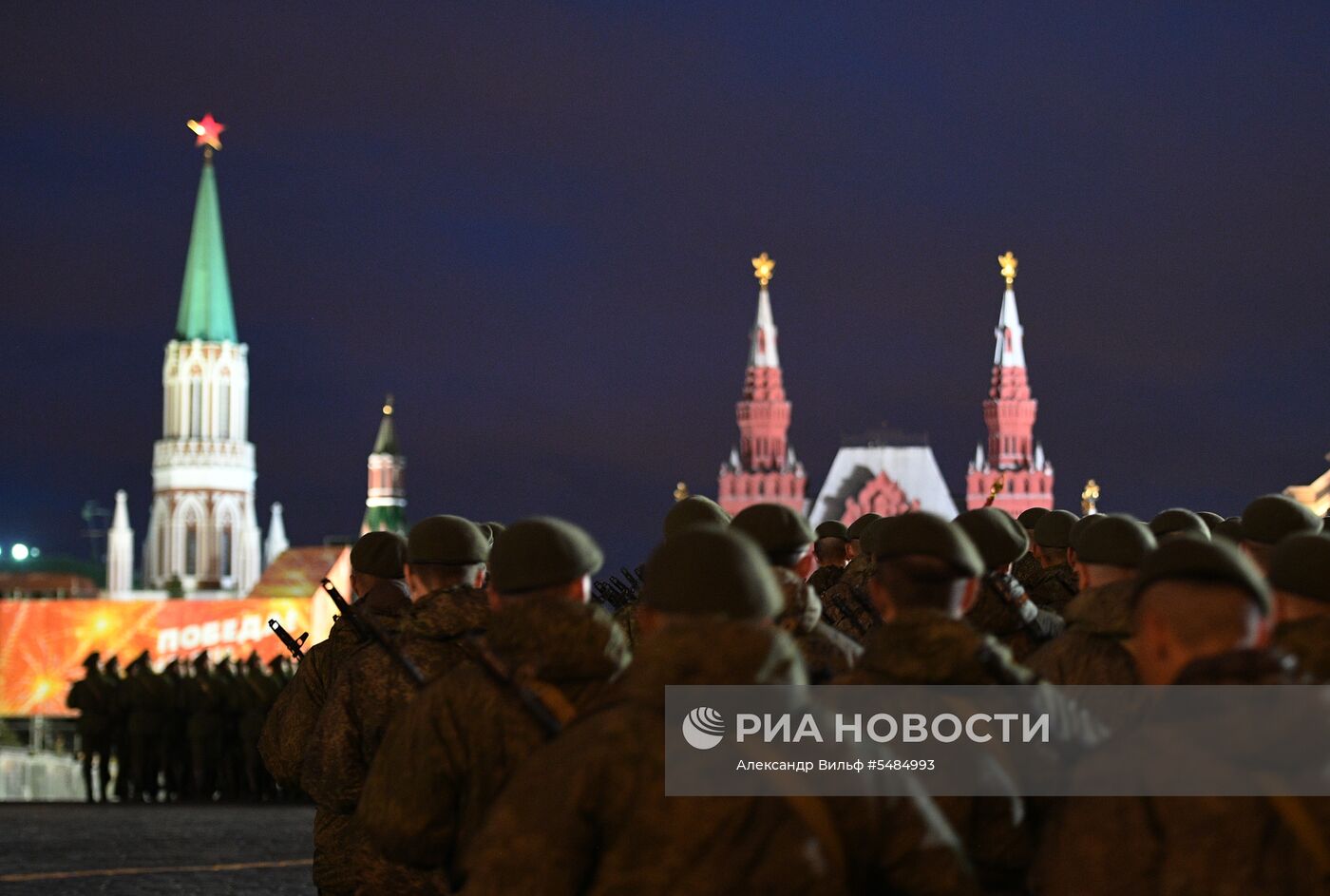 Репетиция парада Победы на Красной площади