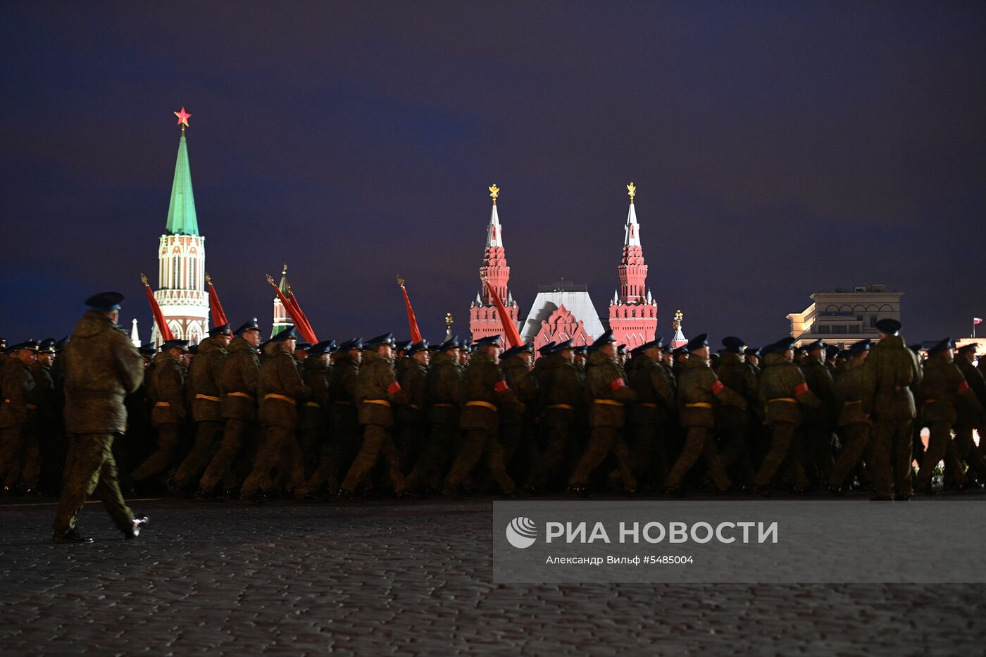 Репетиция парада Победы на Красной площади