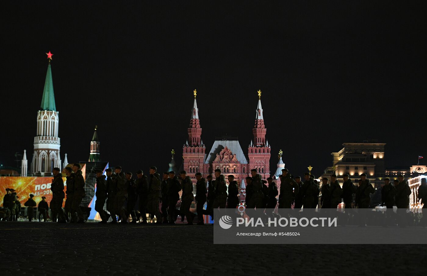 Репетиция парада Победы на Красной площади