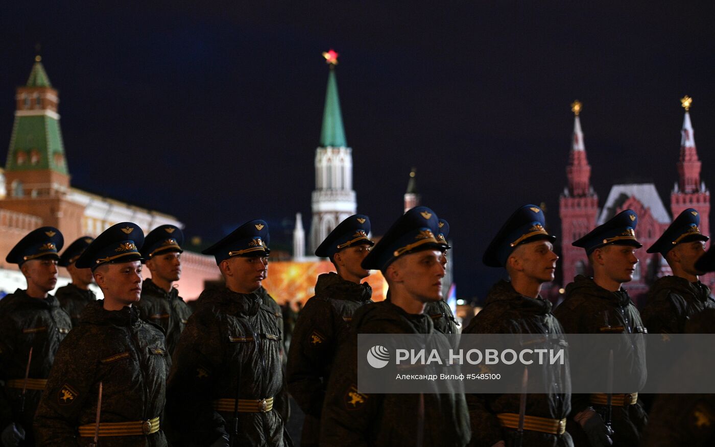 Репетиция парада Победы на Красной площади