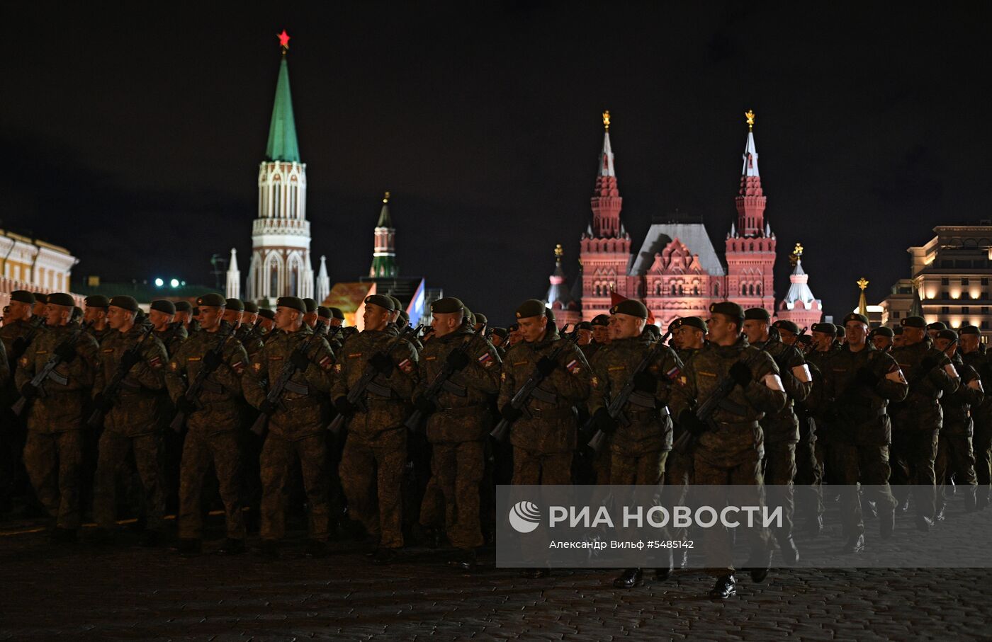 Репетиция парада Победы на Красной площади