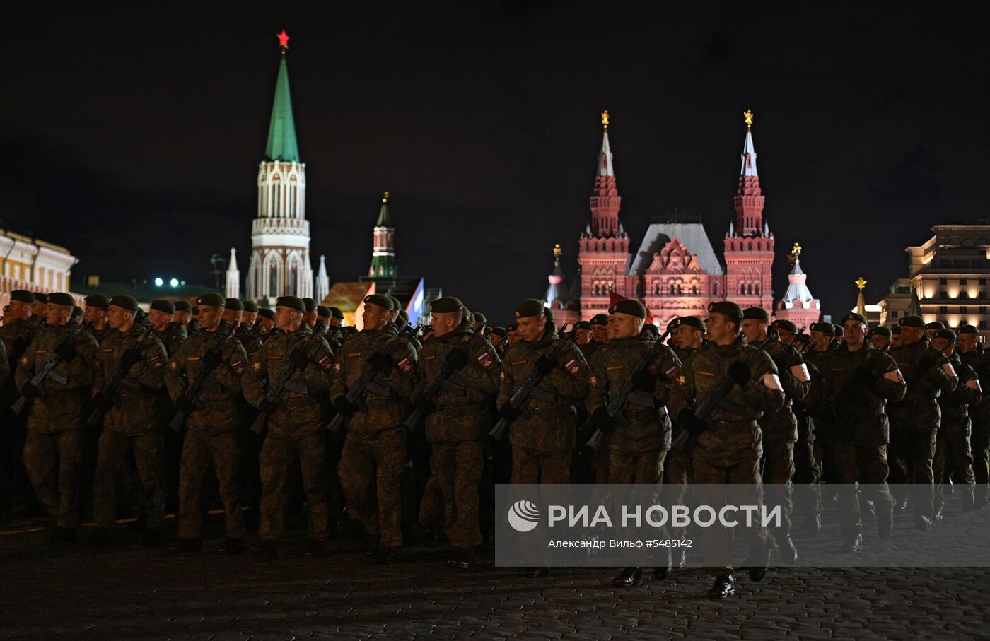 Репетиция парада Победы на Красной площади