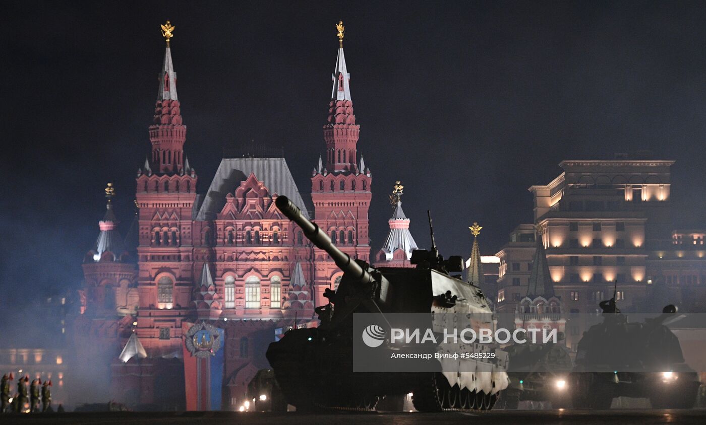 Репетиция парада Победы на Красной площади