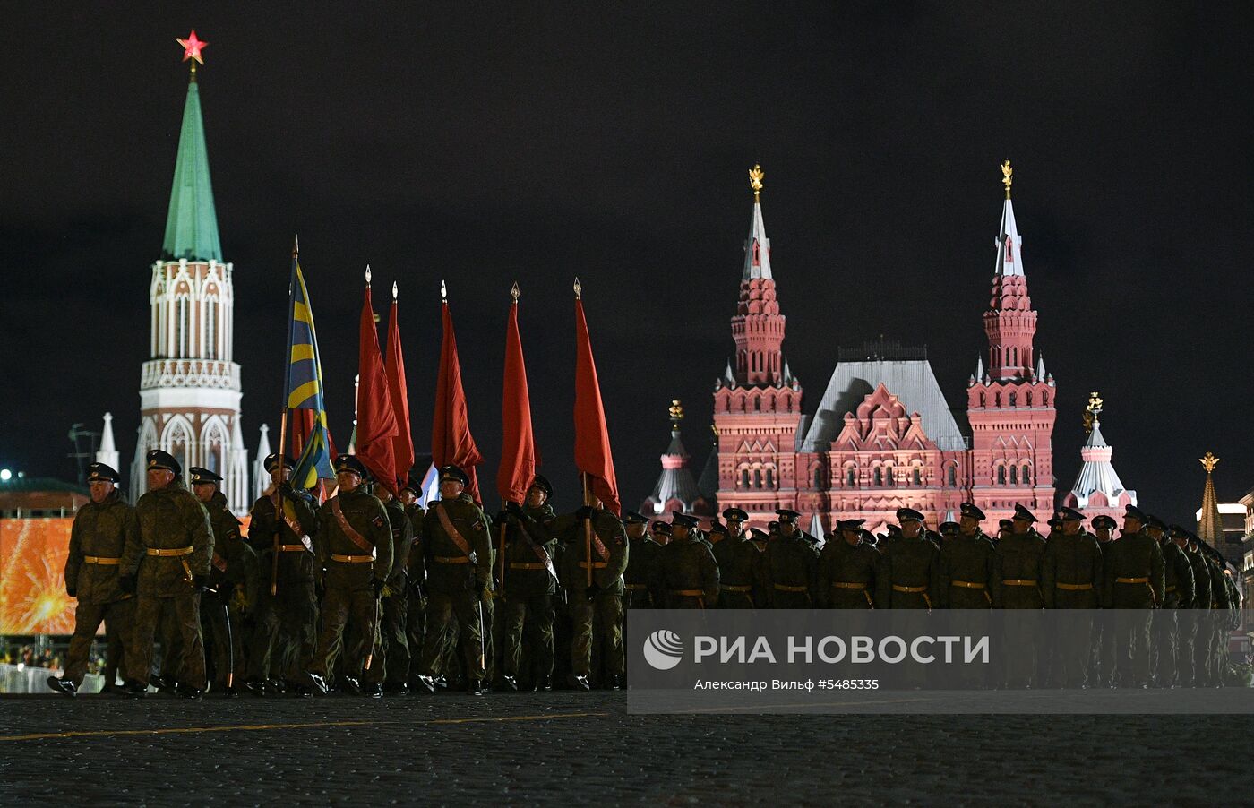 Репетиция парада Победы на Красной площади