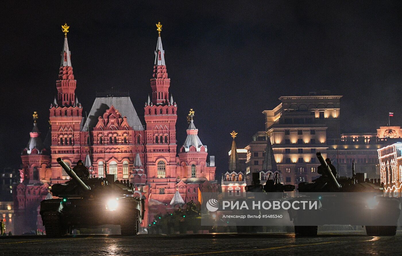 Репетиция парада Победы на Красной площади