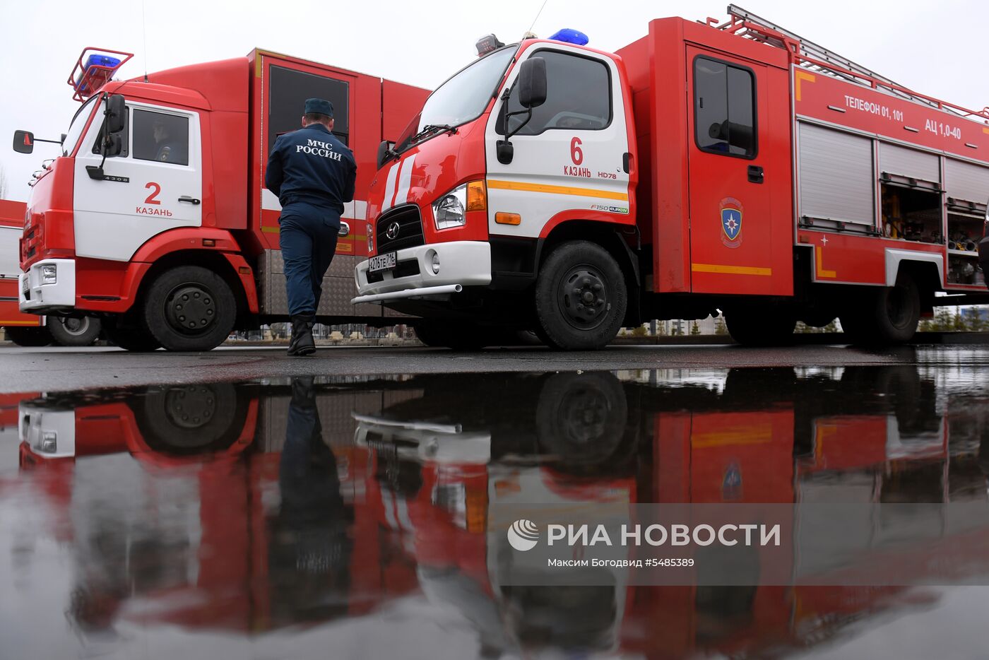 Парад пожарной техники в Казани | РИА Новости Медиабанк