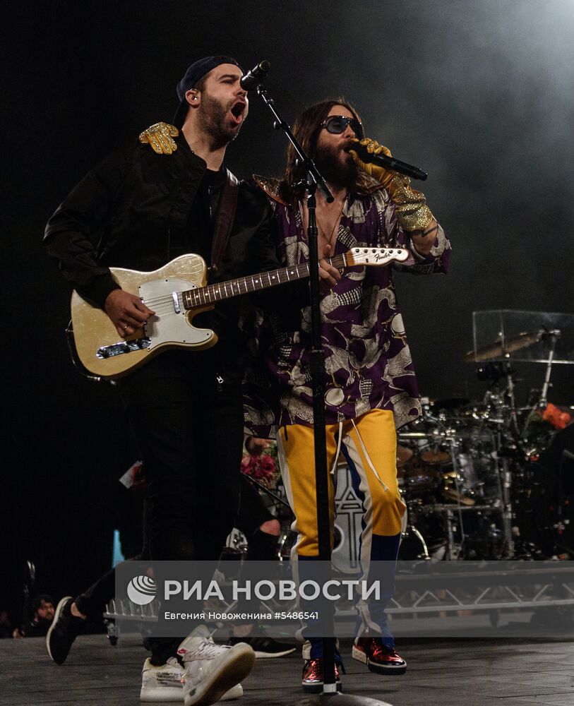 Концерт группы Thirty seconds to Mars в Москве