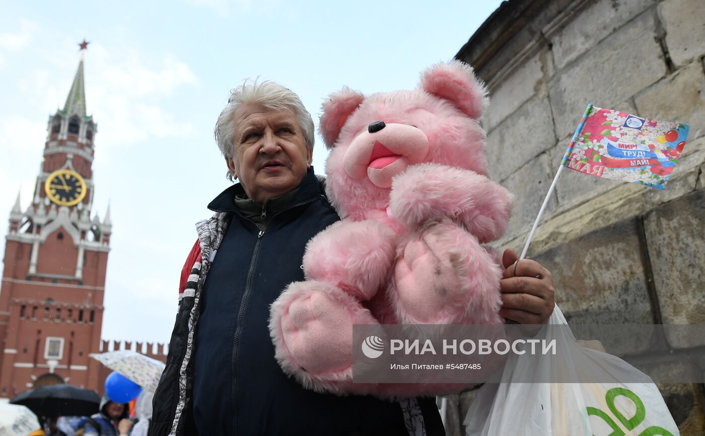 Первомайская демонстрация на Красной площади