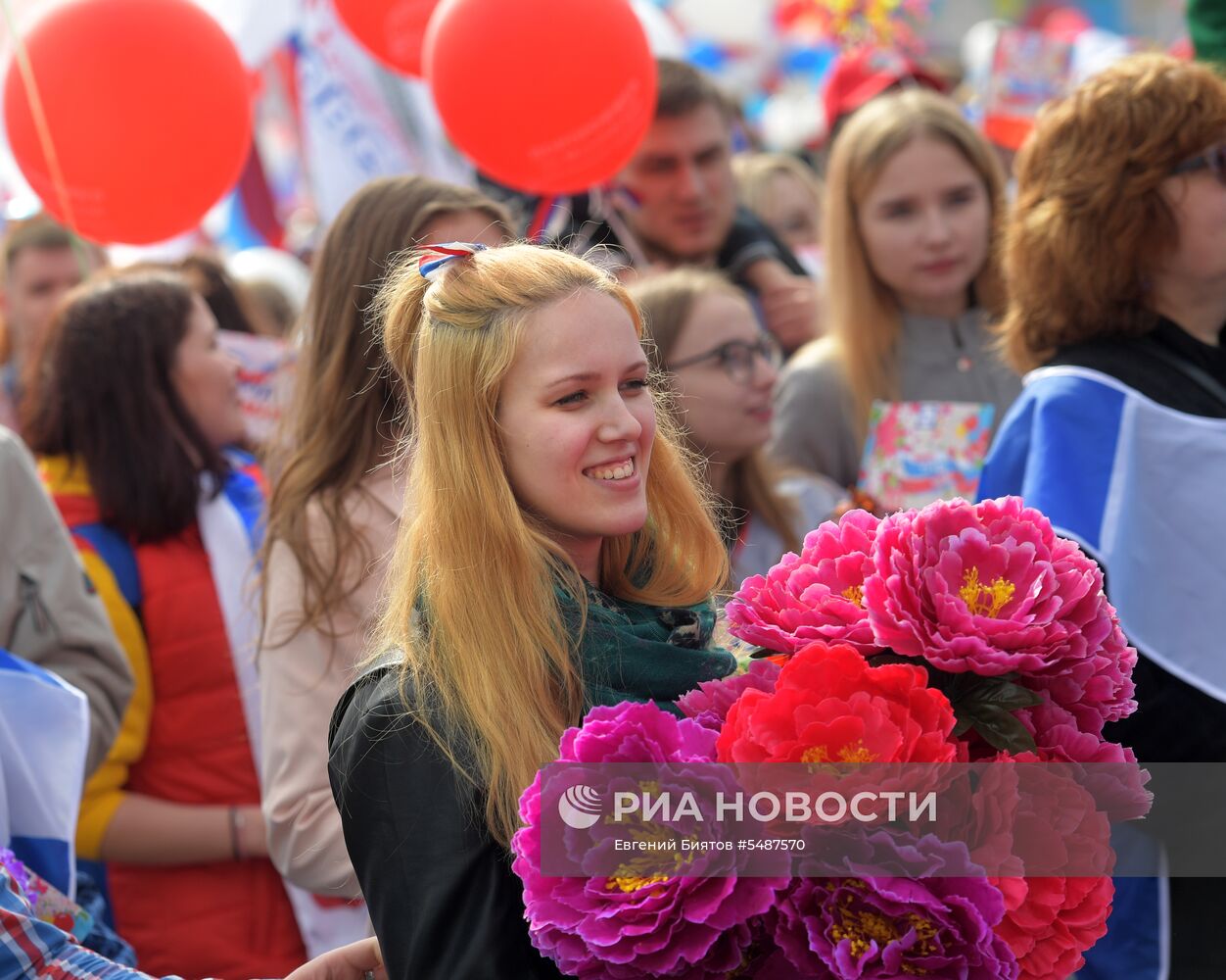 Первомайская демонстрация на Красной площади