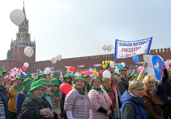 Первомайская демонстрация на Красной площади