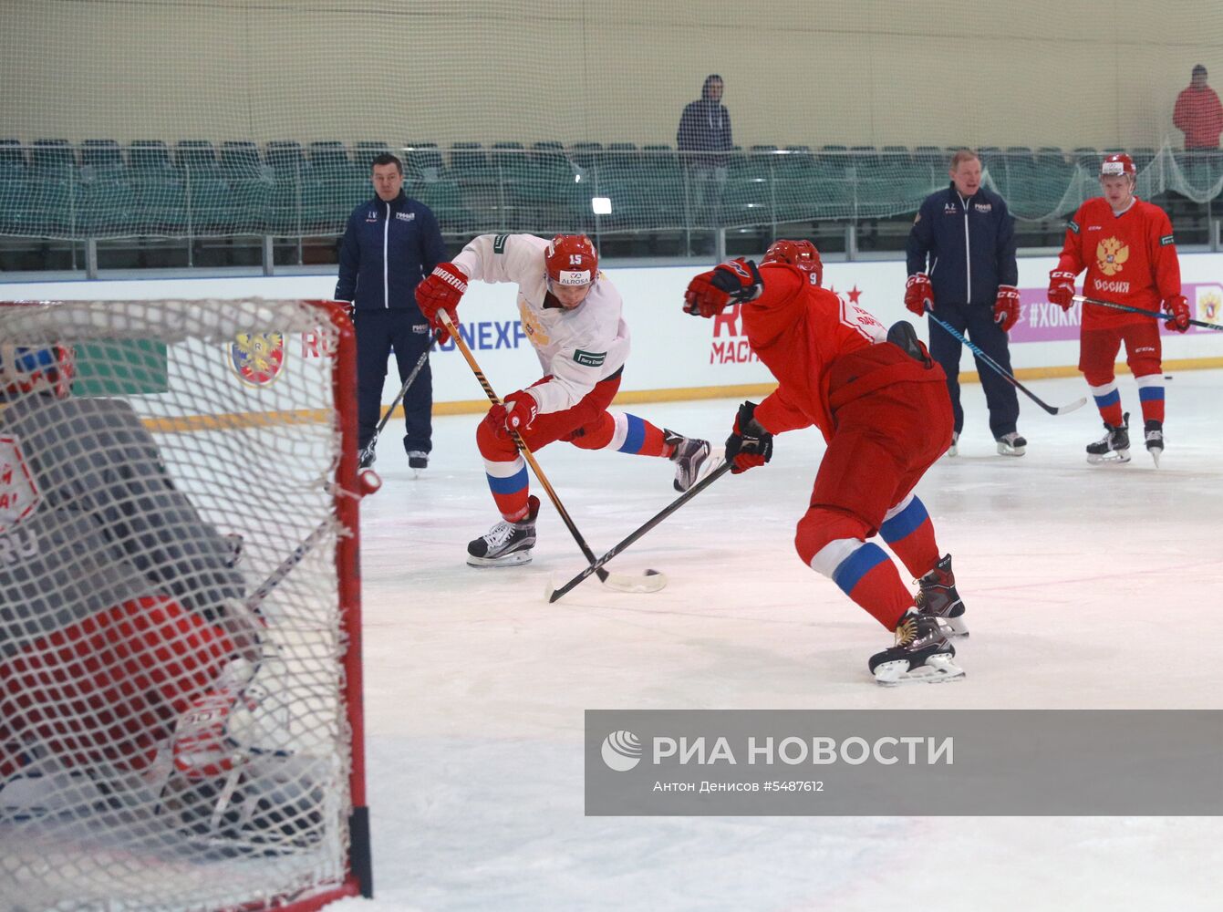 Хоккей. Тренировка сборной России