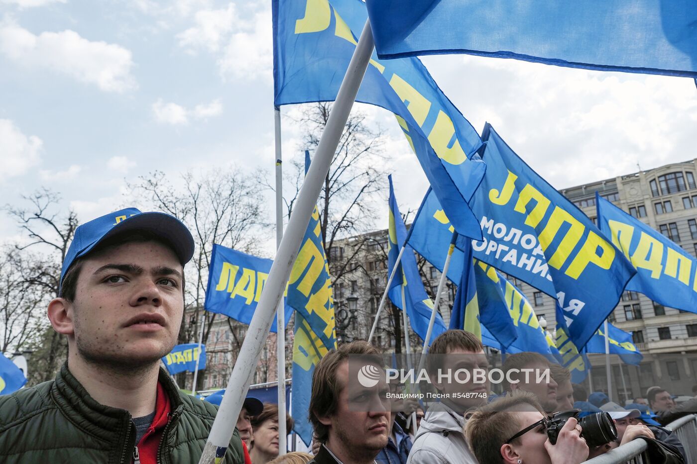 Митинг ЛДПР на Пушкинской площади