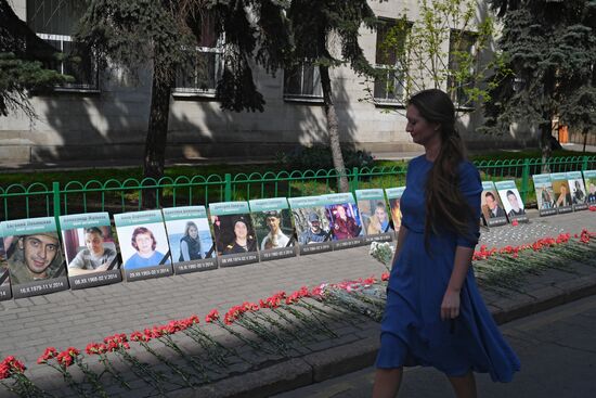 Акция в Москве в память о погибших 2 мая 2014 в Одессе