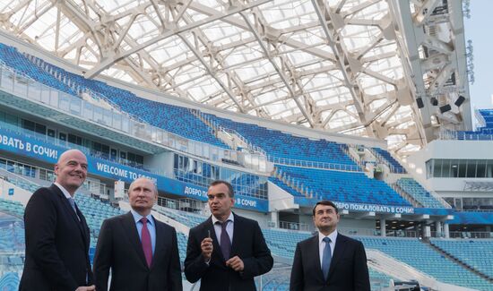 Рабочая поездка президента РФ В. Путина в Сочи