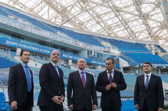 Рабочая поездка президента РФ В. Путина в Сочи