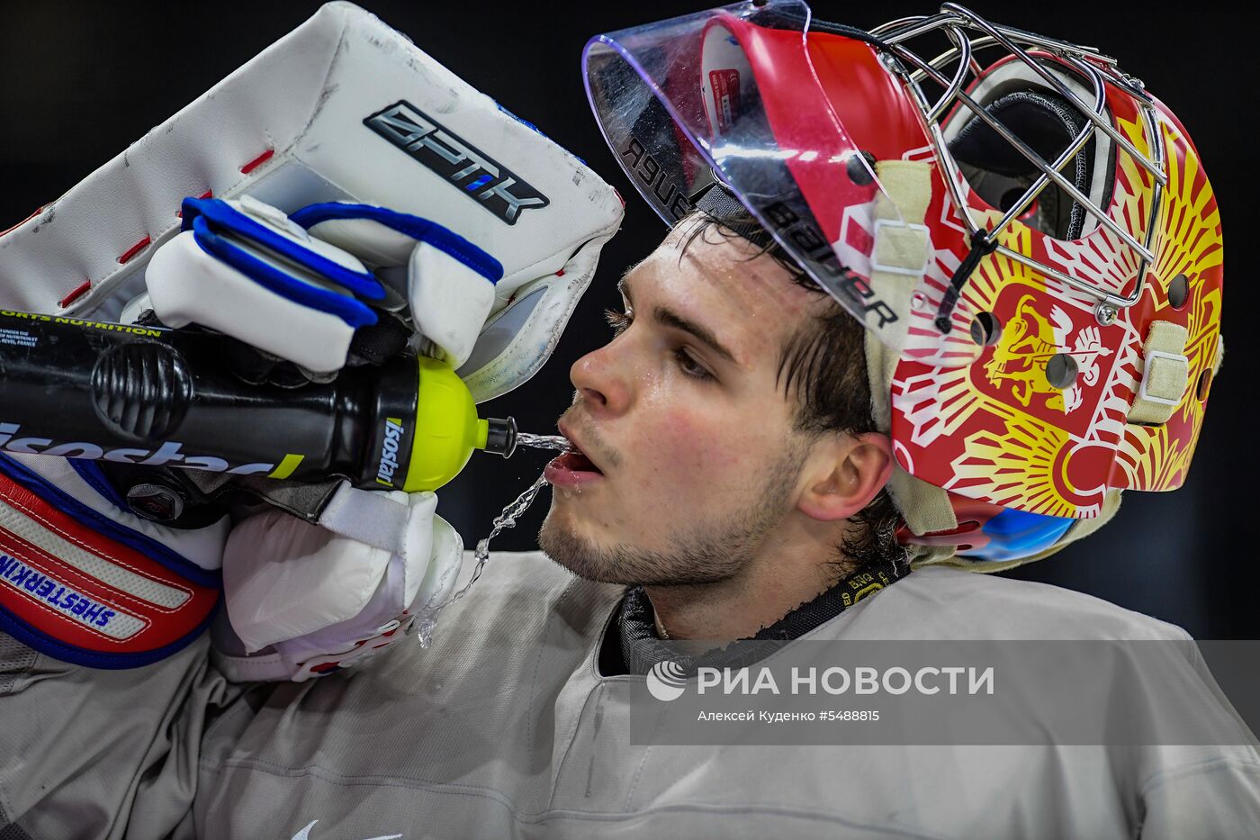 Хоккей. Чемпионат мира. Тренировка сборной России