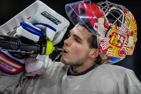 Хоккей. Чемпионат мира. Тренировка сборной России