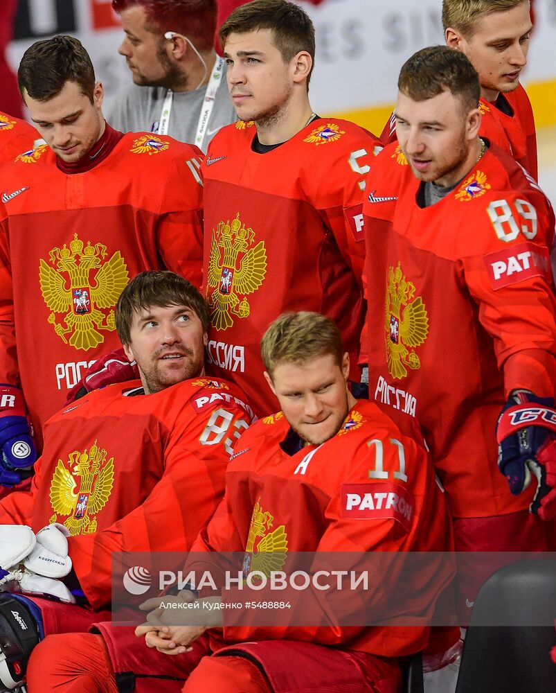 Хоккей. Чемпионат мира. Тренировка сборной России